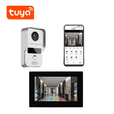 7 Video de Deurbel Videointercom 140 van WIFI van de duimvertoning Horizontale Hoek