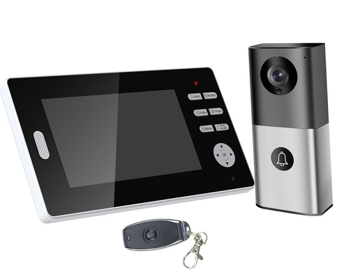 2.4GHz de draadloze Intercom die van de Deurbel7inch HD LCD Steunen van WIFI Videofoto nemen