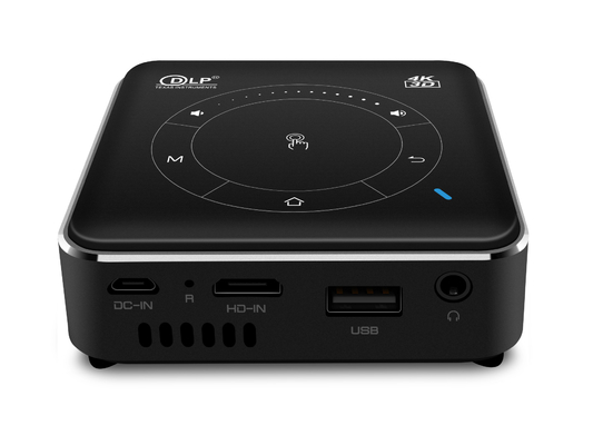DLP 55 Lumen van Mini Portable Projector de Tijd Handnadruk van het 20000 Urenleven