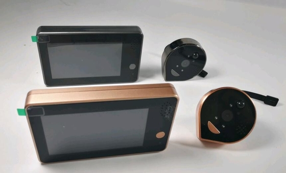 De Videodeurbel van kijkglaswifi Op batterijen met 4,3 Duim - hoge Definitie LCD