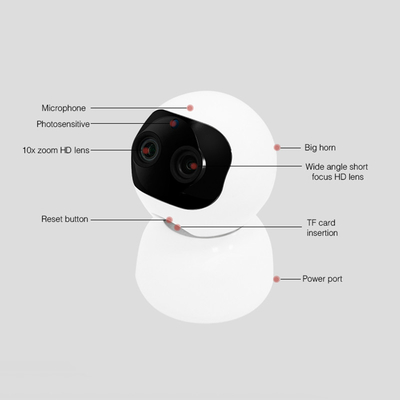 De binoculaire PTZ-Camera van de de Stemintercom 1080P PTZ WIFI IP van de Toezichtcamera Bidirectionele