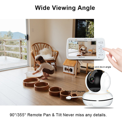 Verre 2,4 GHZ Draadloze Babymonitor 5 de Wijze van de de Vertoningssteun VOX van de Duim720p Kleur