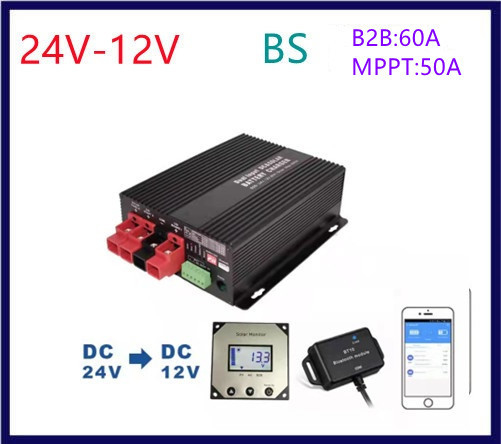 De Steun van het Controlemechanismesolar battery charger van de dubbele invoergelijkstroom rv Batterij Vrij BT/APP/Meter