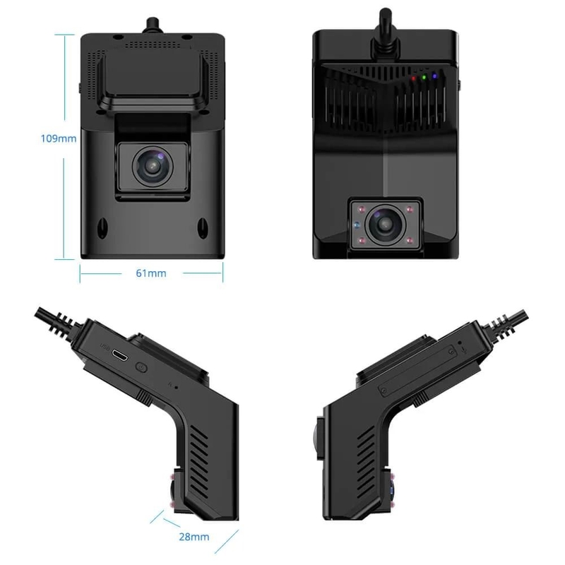 Definitie 4G WiFi GPS Night Vision Dash Camera met Loop Recording en Parking Monitor