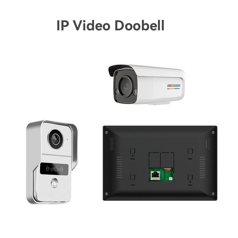 166° Hoek Alle Zwart/Zilver WIFI Video deurbel 8 Maand Stand door H.264 Gecodeerd Format