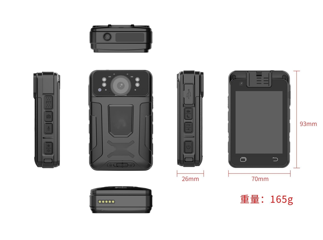 1080p 4G body camera met GPS en 120 graden breedhoeklens met IP66