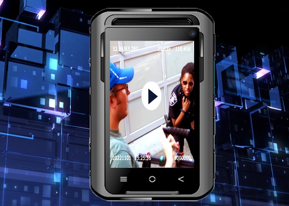 5G 13MP IP68 waterdichte politiecamera met 110 graden hoek lens en WiFi hotspot