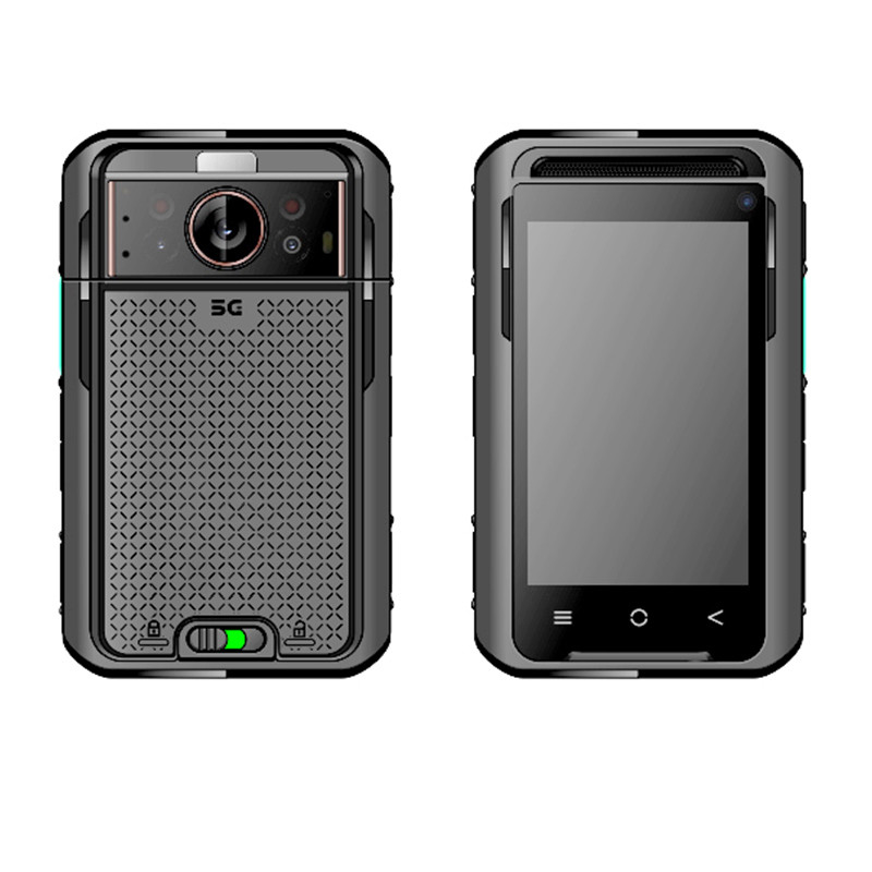3.1 inch LCD 5G Body Worn Camera met 3500mAh Dual Battery EIS 4G 64GB RAM ROM