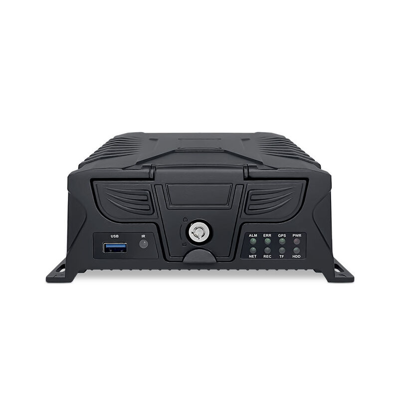 4G Mobile DVR 4 Channel Mobile Video Recorder met stabiele prestaties en ingebouwde Farad-capacitor voor afschakeling van videobeveiliging
