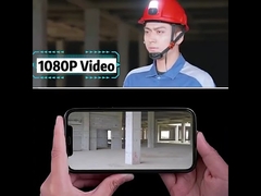 Smart helmet camera hardhat for construction site