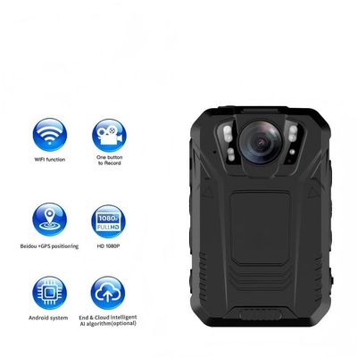 2K Premium Draagbare Body-Worn Camera met Audio Recording Draagbare Nachtzicht GPS voor wetshandhaving