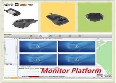 Dubbel voertuig DVR - kanaliseer de Dubbele Lens van Dashcam met Voor & Rearview Camera Videorecorder