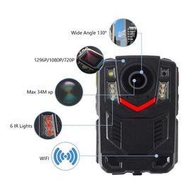 1296P politie Versleten Camera's met de Audio Videovertoning van de Fotoopname 2inch